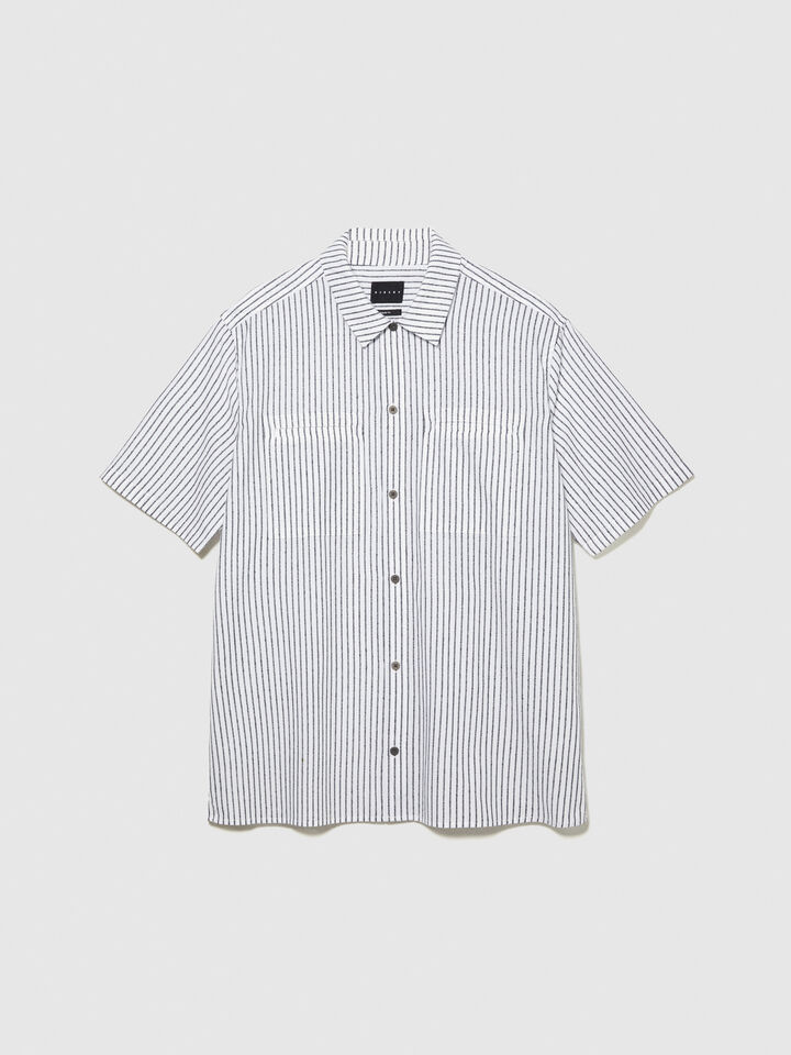 Striped short sleeve shirt - men's regular fit shirts - Multi-color | Sisley image number 6